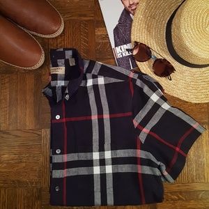 Burberry Linen Short Seleve Shirt